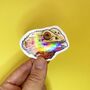 Personalised Holographic Pet Face Portrait Stickers, thumbnail 7 of 12