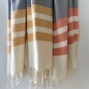Personalised Natural Cotton Throw, Shawl, 12 of 12