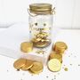 Honey Moon Fund Money Box With Chocolate Coins, thumbnail 2 of 4