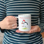 Personalised Christmas Puffin Mug, thumbnail 4 of 6