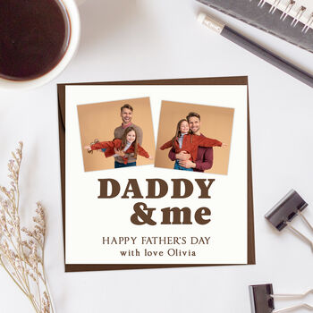 Personalised Fathers Day Photo Card, 8 of 9