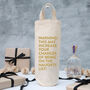 Funny Christmas Bottle Gift Bag 'Naughty List', thumbnail 3 of 3