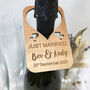 Personalised Just Married Wine Bottle Label, thumbnail 4 of 12