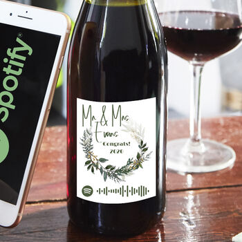 Personalised Red Wine With Spotify Playlist, 4 of 4