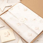 Personalised Luxury Baby Cardigan With Embroidered Moon And Stars Initial, thumbnail 10 of 11