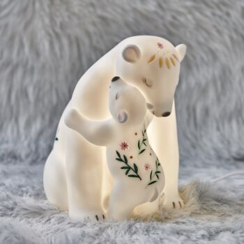 LED Rechargeable Polar Bear And Child Light, 2 of 5