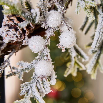 Winter Snowdrifts Extra Large Christmas Wreath, 5 of 7