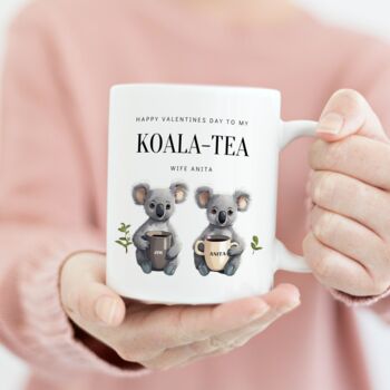 Personalised Cute Koala Tea Couples Mug, 5 of 7