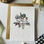 Plantable Floral Happy Mother's Day Flowers Card, Seeded Card, thumbnail 1 of 2