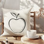 Teacher's Apple Personalised Cushion, thumbnail 1 of 4