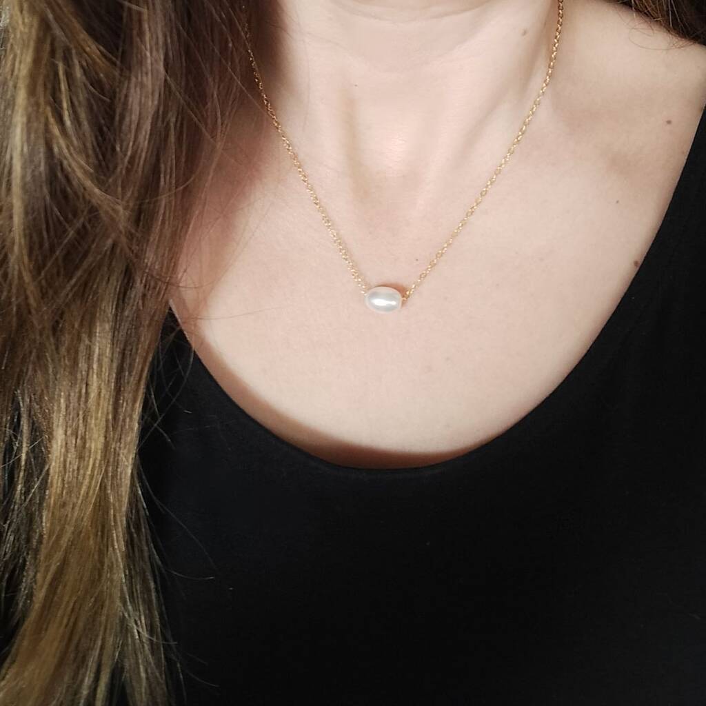 Floating Pearl Necklace, 1 of 5