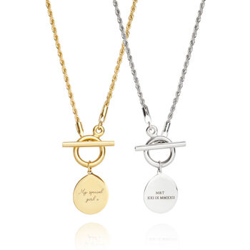 T Bar Necklace, 3 of 7