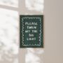 Please Turn Off The Big Light | Wall Print, thumbnail 1 of 2