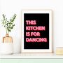 Kitchen Dancing Print, thumbnail 4 of 10