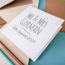 printed cotton anniversary card by no ordinary gift company ...