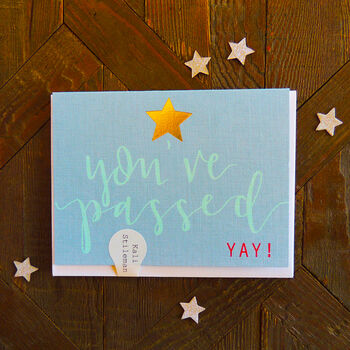 Mini You've Passed Card With Gold Foiled Star, 4 of 5