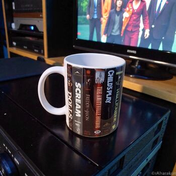 Classic Horror Vhs Tape Mug – Slasher Movie Gift Halloween, 2 of 6