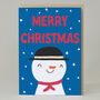 Snowman 'Merry Christmas' Card, thumbnail 1 of 2