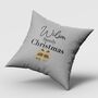 Personalised Christmas Cushion Cover And Filling, thumbnail 4 of 6