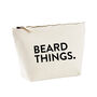 Beard Things Zipped Toiletry Bag For Men, thumbnail 5 of 5