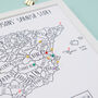 Personalised Spain Travel Map Pinboard, thumbnail 3 of 3