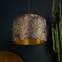 Enchanted Wood Velvet Lampshades In Cinnamon, thumbnail 1 of 8