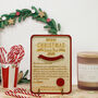 Personalised Wooden Letter From Santa, thumbnail 3 of 3