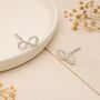 Sterling Silver Infinity Stud Earrings, thumbnail 1 of 8