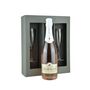 Valentine:Crémant D'alsace Rosé Sparkling Wine Gift, With Two Champagne Flutes, thumbnail 2 of 2