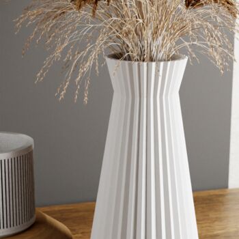 'Haven' Vase In Muted Green For Dried Flowers, 7 of 11