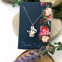 Fluttering Butterfly Necklace, thumbnail 8 of 11