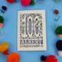 Personalised 100th Birthday Card Papercut Woodland Design, thumbnail 6 of 8