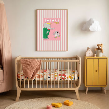 Babar The Elephant Pink Ballet Art Print, 2 of 4