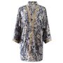 Black And Gold Floral Viscose Summer Jacket, thumbnail 7 of 7