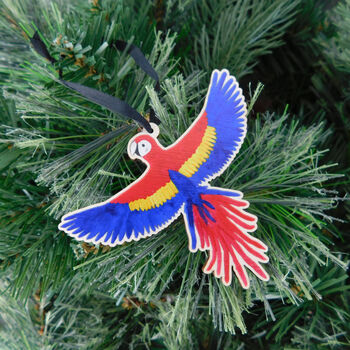 Parrot Wooden Hanging Decoration, 6 of 9