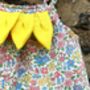 Baby Sunflower Romper In Liberty Print, thumbnail 2 of 2