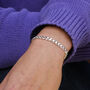 Men's Sterling Silver Diamond Cut Curb Chain Bracelet, thumbnail 1 of 3