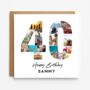 Personalised 40th Birthday Photo Collage Card, thumbnail 1 of 8
