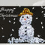 Snowman And Butterflies Winter Card, thumbnail 2 of 11