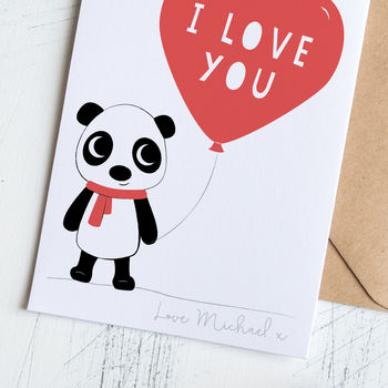 Personalised Panda Love Card, 4 of 4