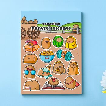 Potato Sticker Sheet | Cute Stickers, 5 of 6