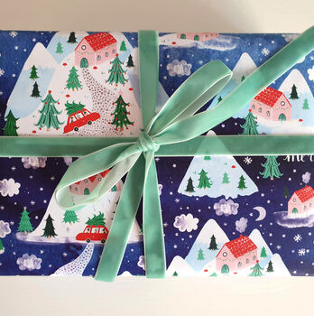 Little Christmas Scene Wrapping Paper, 4 of 10