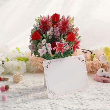 Pop Up 3D Valentines Heart Bouquet, 4 of 5