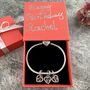 18th Birthday Charm Personalised Silver Bracelet Gift, thumbnail 1 of 8