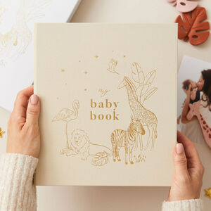 Baby album book, sew baby photo album - lucky book 