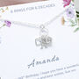 Personalised 60th Birthday Rings Necklace 925 Sterling Silver, thumbnail 1 of 5