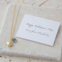 Personalised Golden Swarovski Birthstone Heart Necklace, thumbnail 1 of 4