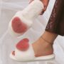 Fluffy Pink Heart Slippers – Cosy Gift For Her, Ideal For Brides And Bridesmaids, thumbnail 1 of 5