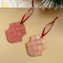 Copper Christmas Decoration Ornament Set Holiday Decor Xmas Decor, thumbnail 1 of 6