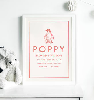 Personalised Animal And Name Print, 3 of 9